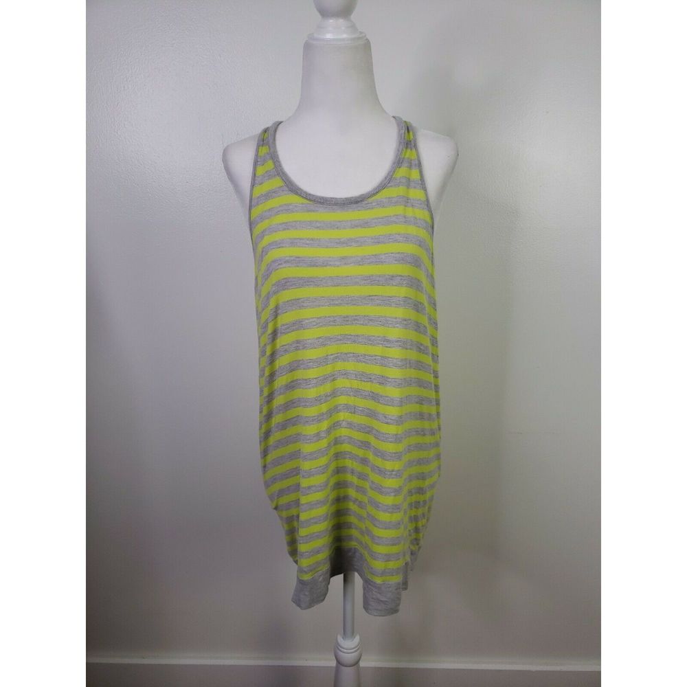 CAbi #843 Sideline Yellow and Gray Tank Sz S EUC